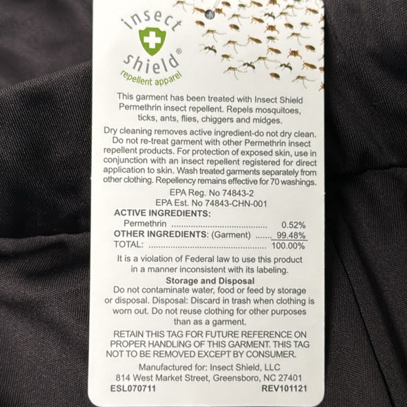 Insect Shield Insect Repellent Tech Pants - Picture 11 of 12